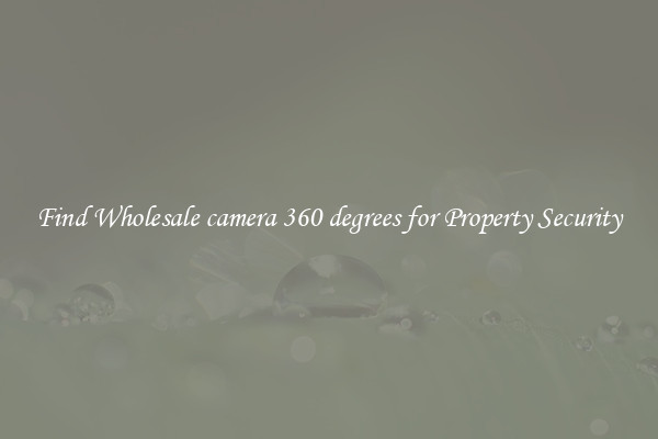 Find Wholesale camera 360 degrees for Property Security