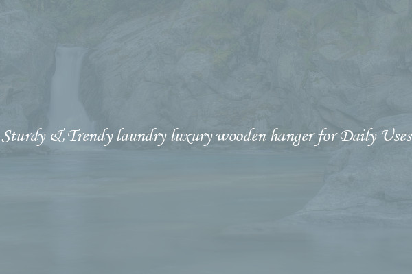 Sturdy & Trendy laundry luxury wooden hanger for Daily Uses