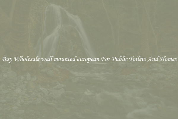 Buy Wholesale wall mounted european For Public Toilets And Homes