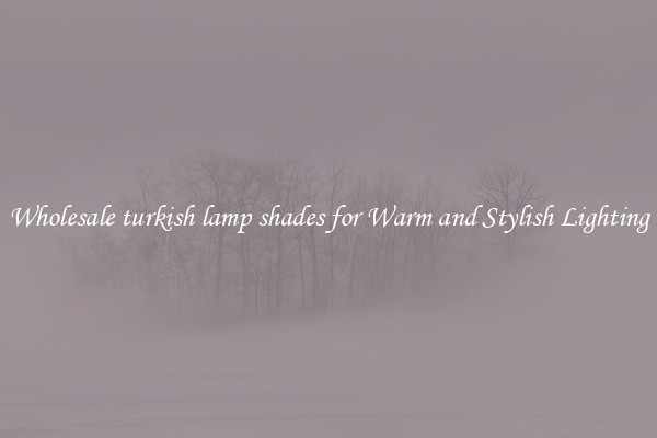 Wholesale turkish lamp shades for Warm and Stylish Lighting