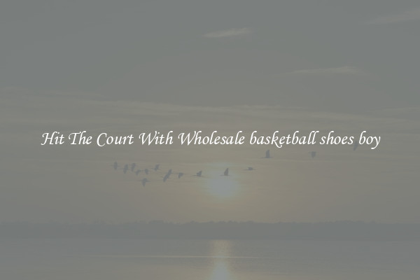 Hit The Court With Wholesale basketball shoes boy