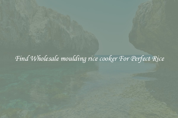 Find Wholesale moulding rice cooker For Perfect Rice