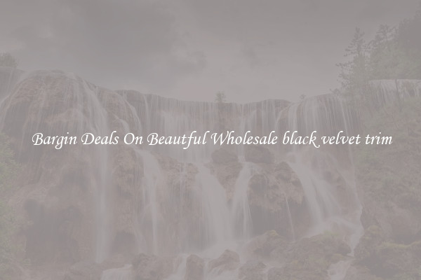 Bargin Deals On Beautful Wholesale black velvet trim