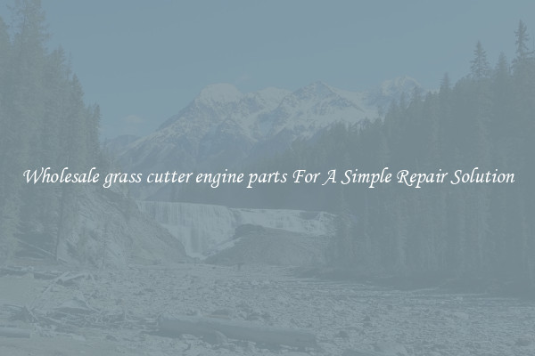 Wholesale grass cutter engine parts For A Simple Repair Solution