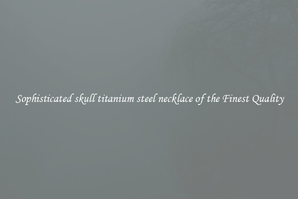 Sophisticated skull titanium steel necklace of the Finest Quality