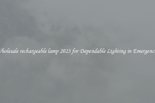Wholesale rechargeable lamp 2023 for Dependable Lighting in Emergencies